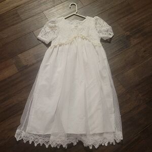 Vintage‎ 90s Memories by jo lene white  lace dress
